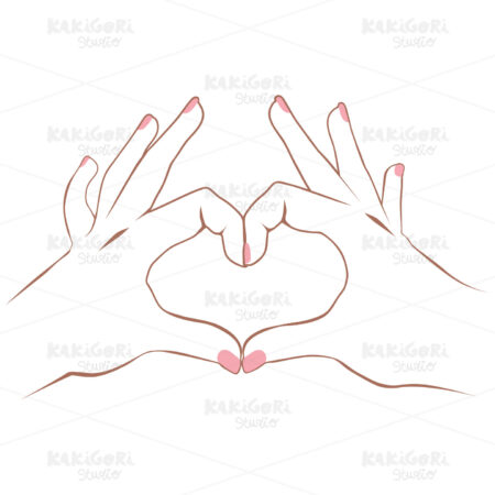 Heart Hands Clipart Vector Illustration 03859