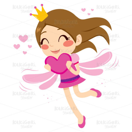 Heart Love Fairy Clipart Vector Illustration 01652