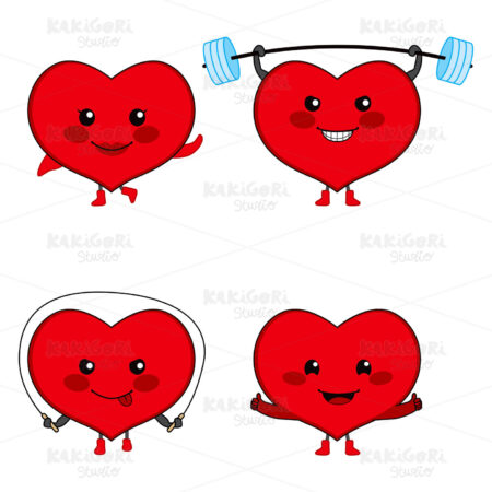 Heart Sport Clipart Vector Illustration 00851