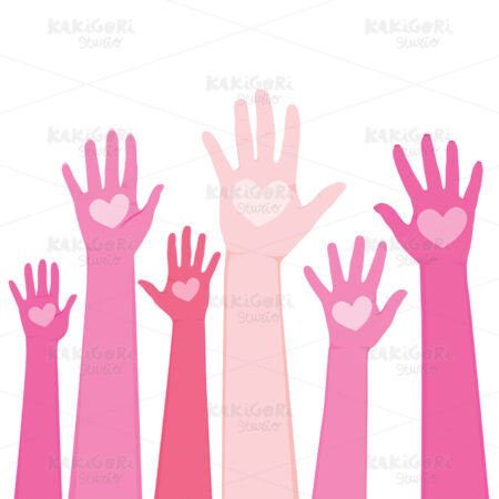 International Volunteer Day Hands Concept Clipart Vector Illustration 04771
