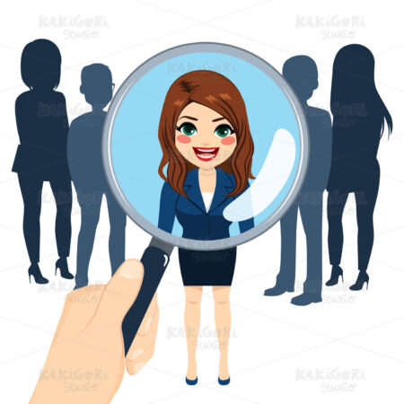 Job Recruitment Hiring Clipart Vector Illustration 03585