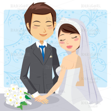 Just Married Clipart Vector Illustration 00351