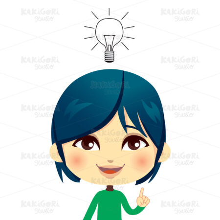 Kid Having Idea Clipart Vector Illustration 00768