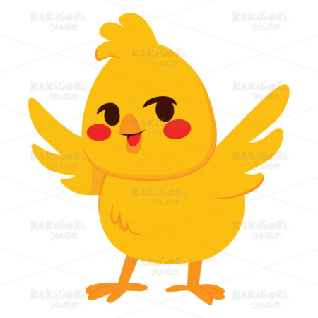 Little Chick Clipart Vector Illustration 03355