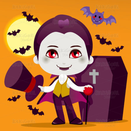 Little Count Dracula Clipart Vector Illustration 00645