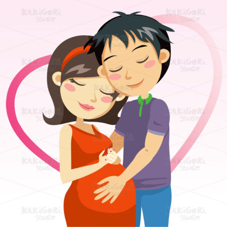 Love And Pregnancy Clipart Vector Illustration 00339