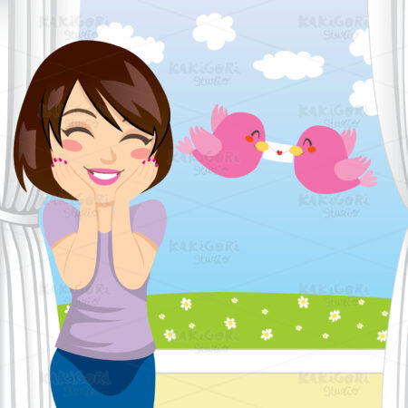 Love Letter Surprise Clipart Vector Illustration 00778