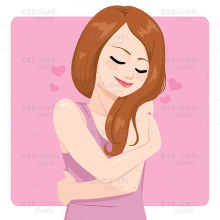 Love Yourself Woman Clipart Vector Illustration 04696