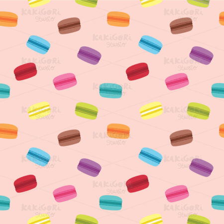 Macaron Pink Pattern Clipart Vector Illustration 03303