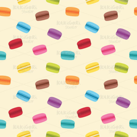 Macaron Seamless Pattern Clipart Vector Illustration 03301
