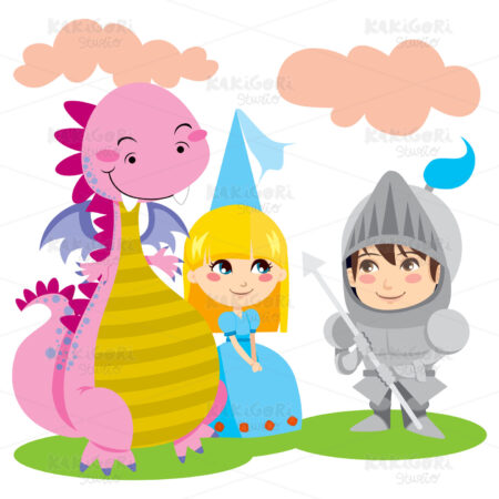 Magical Friends Clipart Vector Illustration 00448