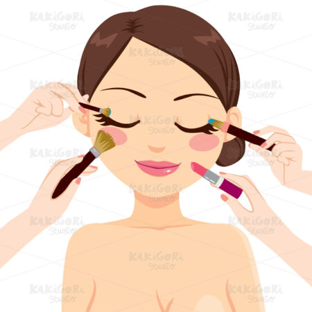 Make Up Model Clipart Vector Illustration 02202