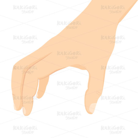 Male Hand Isolated Clipart Vector Illustration 03345