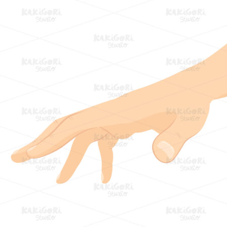 Male Hand Picking Clipart Vector Illustration 03344