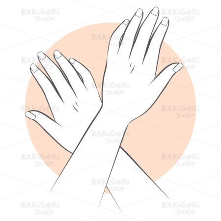 Manicure Hands Care Clipart Vector Illustration 03072