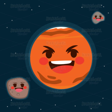 Mars Planet Clipart Vector Illustration 03450