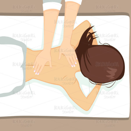 Massage Spa Clipart Vector Illustration 03624
