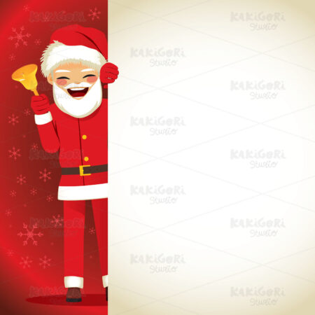 Merry Christmas Santa Claus Banner Clipart Vector Illustration 04413