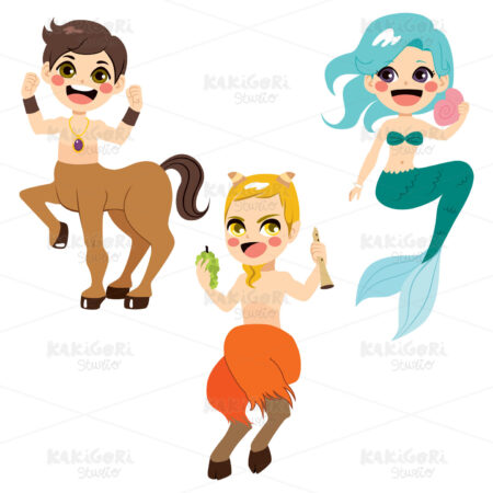 Mythology Character Collection Clipart Vector Illustration 03567