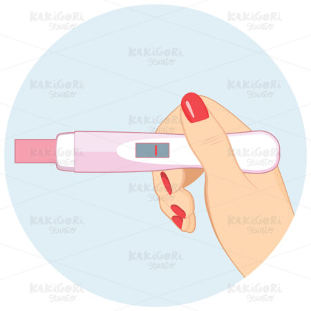Negative Pregnancy Test Clipart Vector Illustration 03725