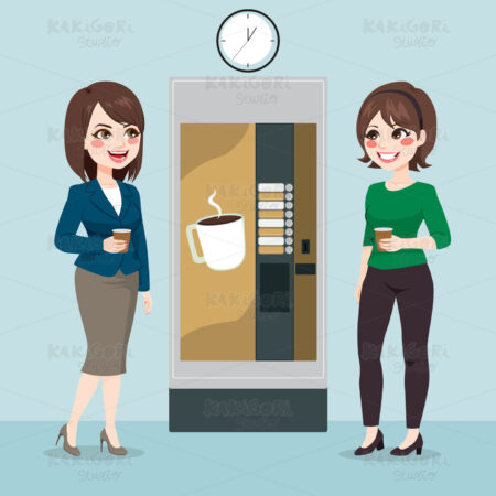 Office Coffee Break Clipart Vector Illustration 03514