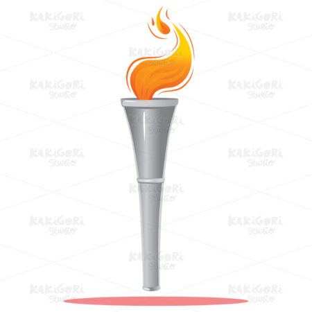 Olympic Torch Clipart Vector Illustration 04376