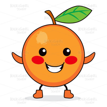 Orange Fruit Cartoon Clipart Vector Illustration 00919