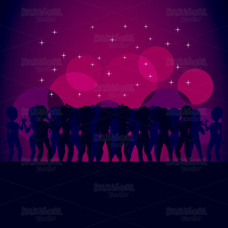 Party Disco Background Clipart Vector Illustration 01544