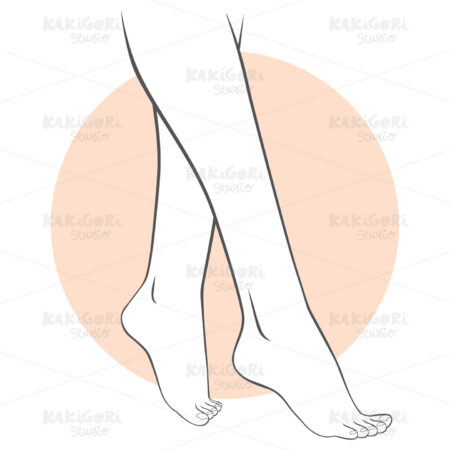 Pedicure Legs Care Clipart Vector Illustration 03071