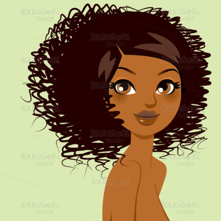 Perfect Black Woman Clipart Vector Illustration 00951