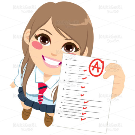 Perfect Test Result Clipart Vector Illustration 04078