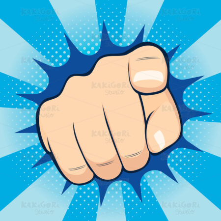 Pointing Finger Clipart Vector Illustration 03677