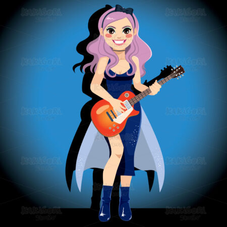 Pop Star Clipart Vector Illustration 03548