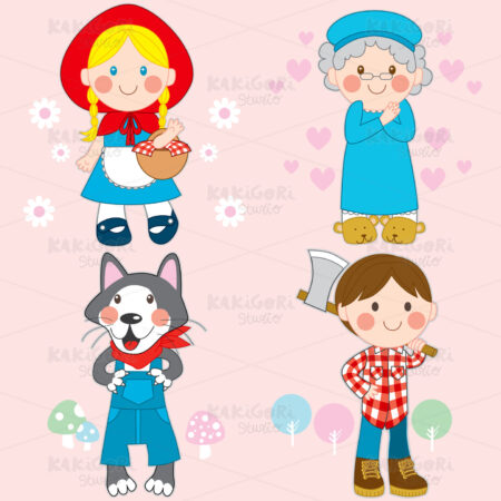 Red Riding Hood Clipart Vector Illustration 00491