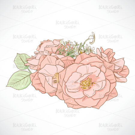 Red Rose Bouquet Clipart Vector Illustration 01958