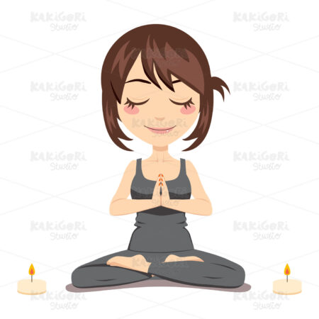 Relaxed Woman Clipart Vector Illustration 00506