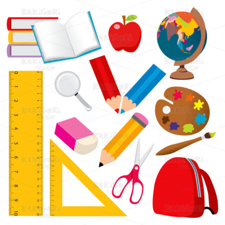 School Elements Clipart Vector Illustration 00868