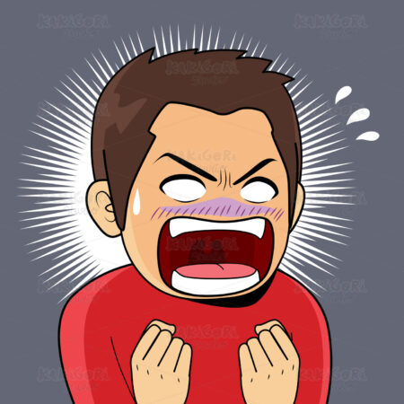 Shocked Man Mouth Open Clipart Vector Illustration 04673