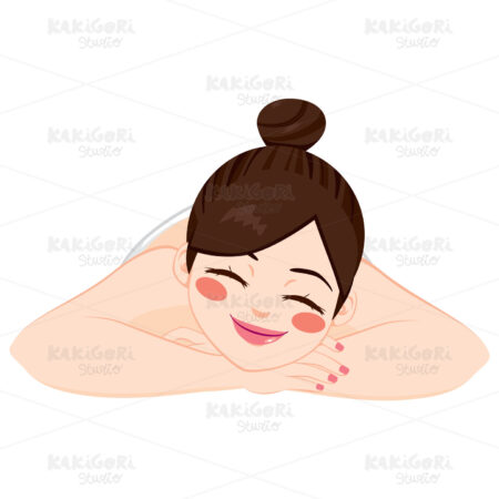 Spa Treatment Woman Clipart Vector Illustration 02958