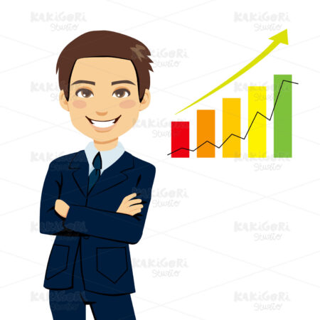 Successful Businessman Clipart Vector Illustration 00817