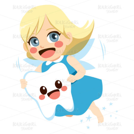 Tooth Fairy Girl Clipart Vector Illustration 03906