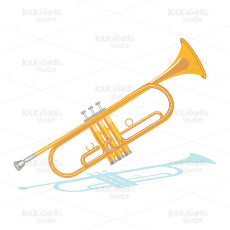Trumpet Clipart Vector Illustration 03556