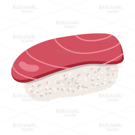 Tuna Sushi Clipart Vector Illustration 03713