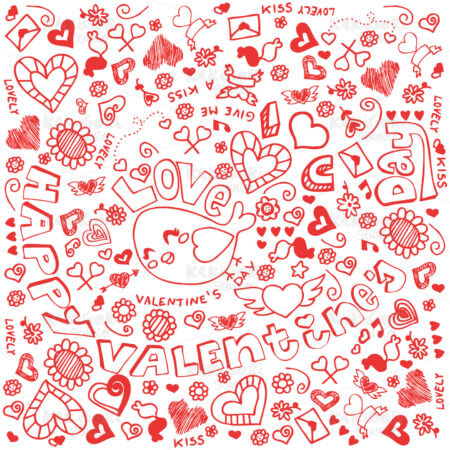 Valentine Doodle Clipart Vector Illustration 00730