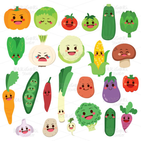Vegetables Set Clipart Vector Illustration 03657