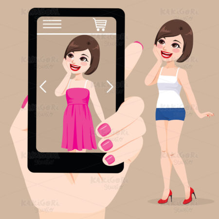 Virtual Reality Shop Clipart Vector Illustration 04399