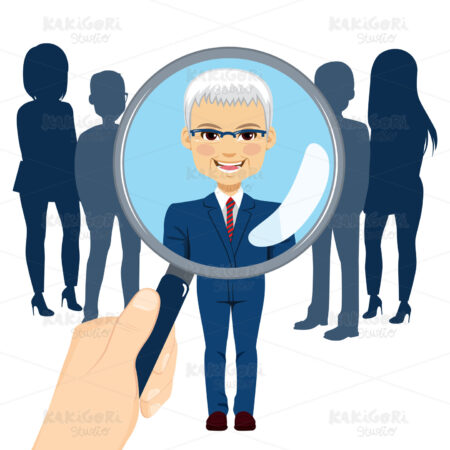 We are Searching Clipart Vector Illustration 03609