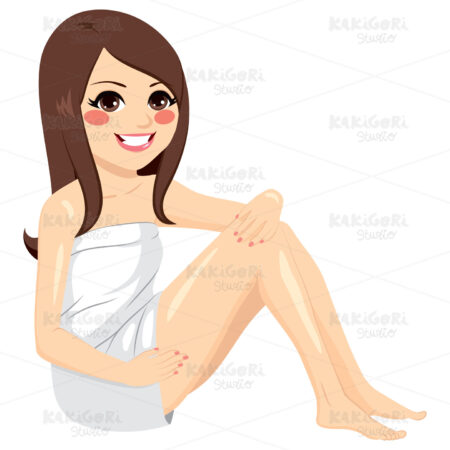 Woman Body Care Clipart Vector Illustration 02935