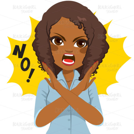 Woman No Arms Sign Clipart Vector Illustration 03384