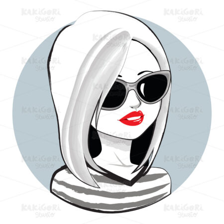 Woman Sunglasses Clipart Vector Illustration 03890